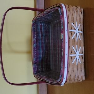 Longaberger 2009 Snowflake Cookie Basket